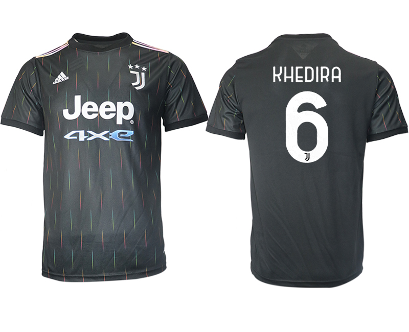 Cheap Men 2021-2022 Club Juventus away aaa version black 6 Soccer Jersey